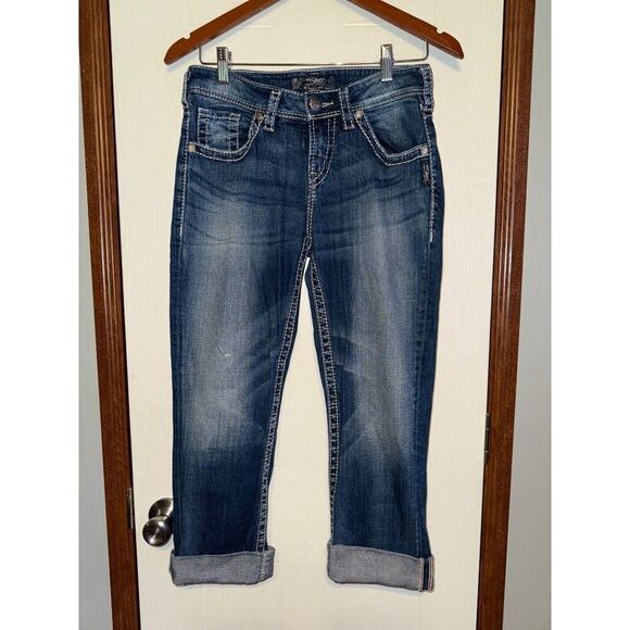 Silver Jeans Natsuki Capri Jeans Size 27 - Picture 5 of 15